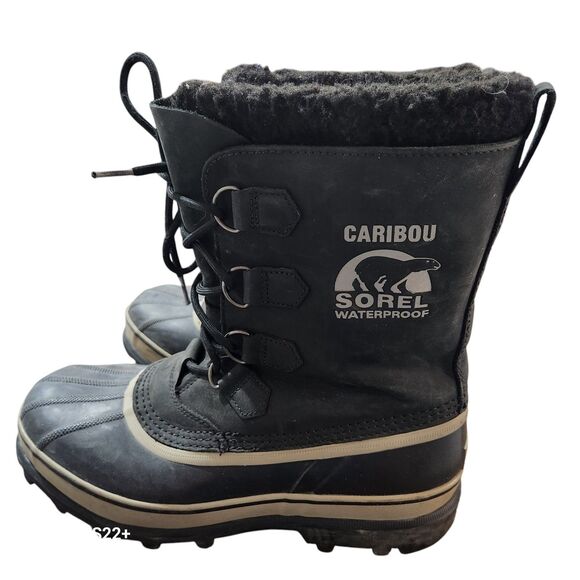 Sorel Caribou Snowboots Men SZ 10 Winter Workwear Outdoors Waterproof Gorpcore - Picture 4 of 6